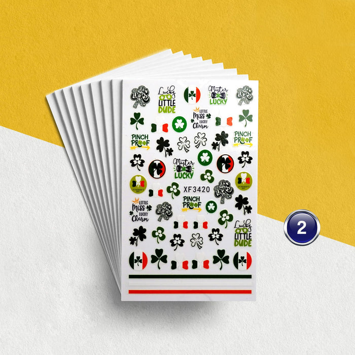 STICKER - LUCKY 4 LEAF CLOVER | SET 6 PCS