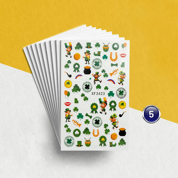 STICKER - LUCKY 4 LEAF CLOVER | SET 6 PCS