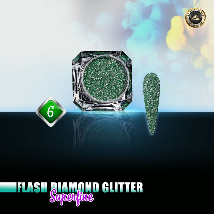 GLITTER -  FLASH DIAMOND GLITTER - 8 COLORS