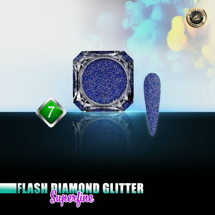 GLITTER -  FLASH DIAMOND GLITTER - 8 COLORS