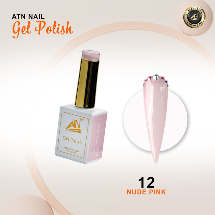 ATN GEL POLISH - 12 BEAUTIFUL NUDE COLORS