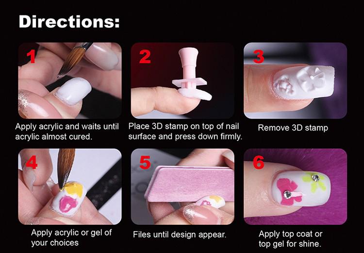 NAIL Art Design - 3D Stamping | Set 192 pcs