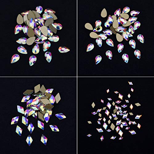 HIGH QUALITY 3D AB RAINBOW DIAMOND GEMSTONE - Flat Back