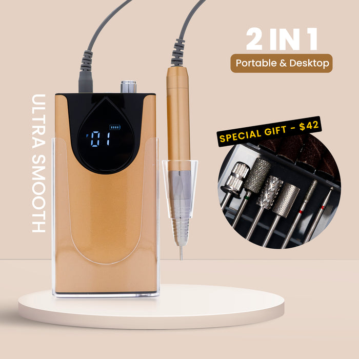 NAIL DRILL MACHINE - PORTALBE / DESKTOP 35K BRUSHLESS MOTOR 2 IN 1 | 5 COLORS