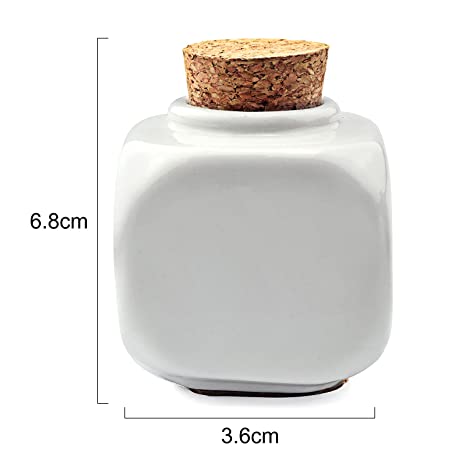 CERAMIC LIQUID JAR - BLACK & WHITE