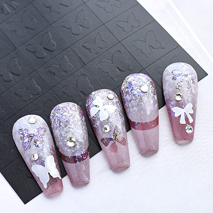 STICKER - Nail Art Airbrush Stencils - Set C | 4 pcs