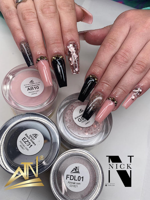 ALEX Blooming Valley NUDE Collection – 18 Colors Acrylic Powder Set for Nails, Nude Tones, Professional Nail Art Decoration