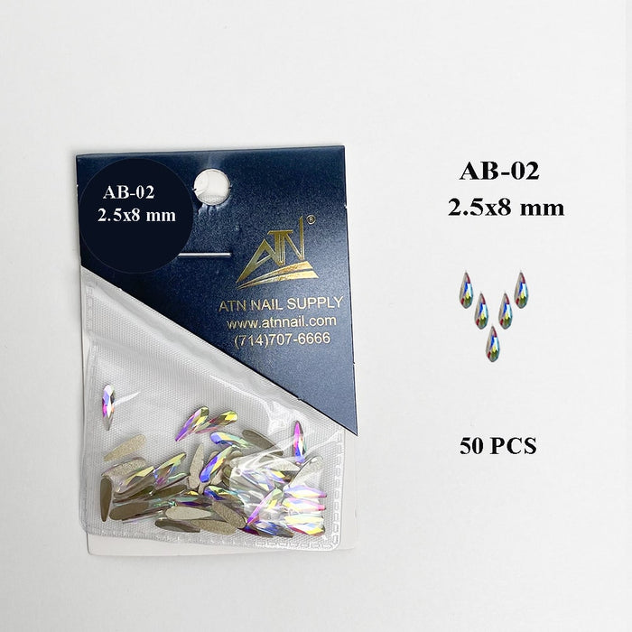 HIGH QUALITY 3D AB RAINBOW DIAMOND GEMSTONE - Flat Back