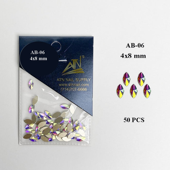 HIGH QUALITY 3D AB RAINBOW DIAMOND GEMSTONE - Flat Back
