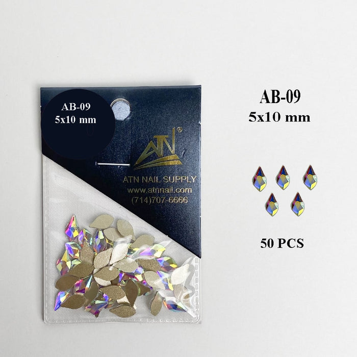 HIGH QUALITY 3D AB RAINBOW DIAMOND GEMSTONE - Flat Back