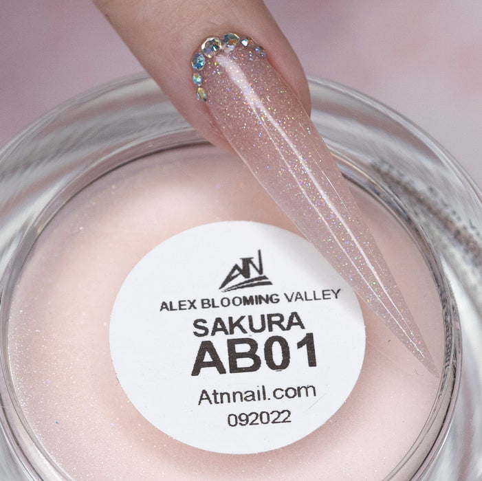 ALEX Blooming Valley NUDE Collection – 18 Colors Acrylic Powder Set for Nails, Nude Tones, Professional Nail Art Decoration