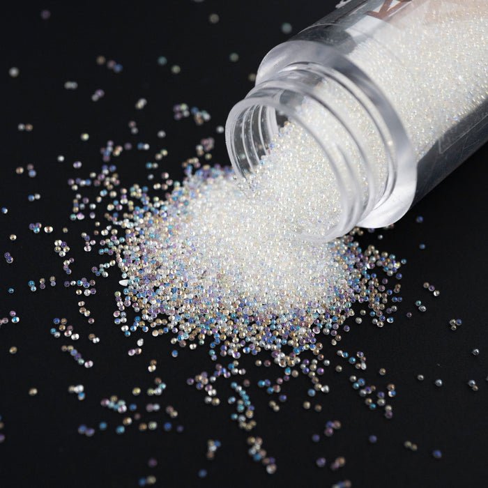 NAIL DECORATION - BEADS - AB RAINBOW - 0.8mm