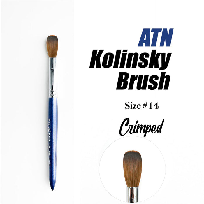 BRUSH - ATN Acrylic Brush 100% Kolinsky | Blue