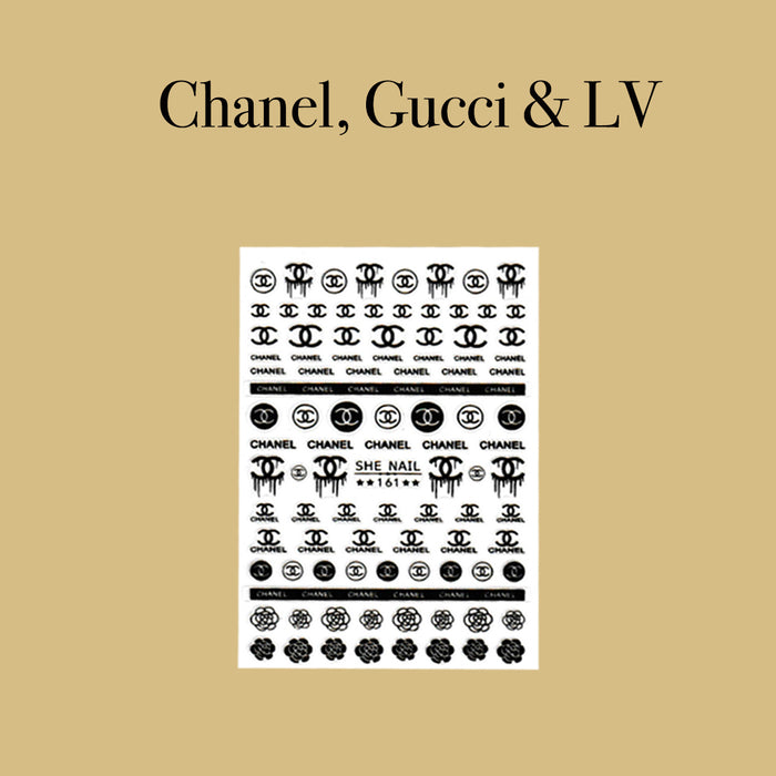 STICKER - CHANEL, GUCCI & LV | SET 5 PCS