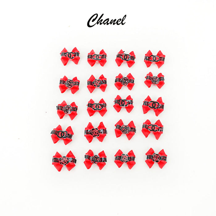 3D DECORATION - RABBIT_BEAR_KITTY_BOW - 12 DESIGNS | 38-48 PCS