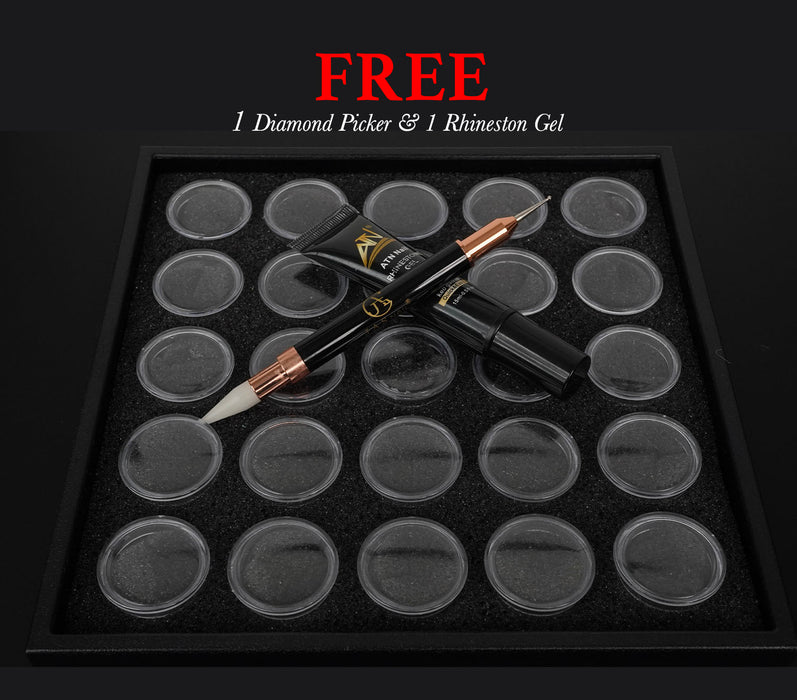 NAIL DECORATION - CHARM - SILVER & GOLD | SET 25 SHAPES