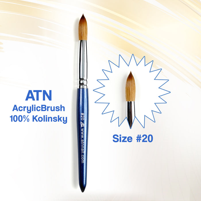 BRUSH - ATN Acrylic Brush 100% Kolinsky | Blue