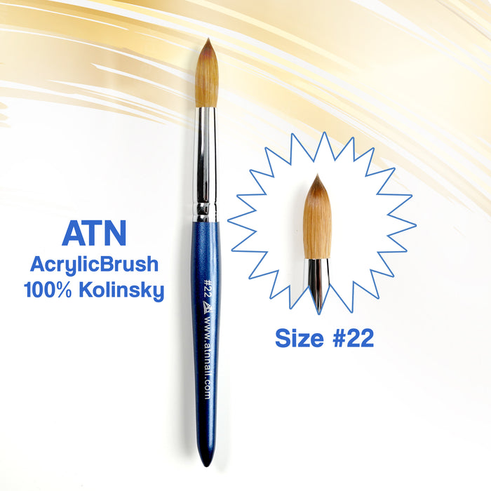BRUSH - ATN Acrylic Brush 100% Kolinsky | Blue