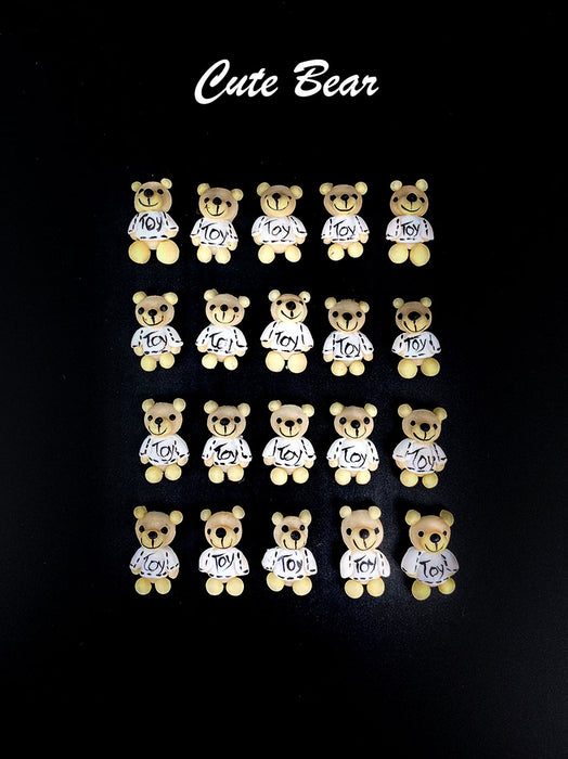 3D DECORATION - RABBIT_BEAR_KITTY_BOW - 12 DESIGNS | 38-48 PCS