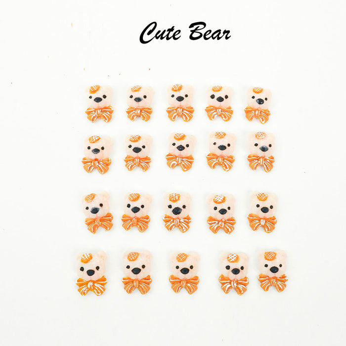 3D DECORATION - RABBIT_BEAR_KITTY_BOW - 12 DESIGNS | 38-48 PCS