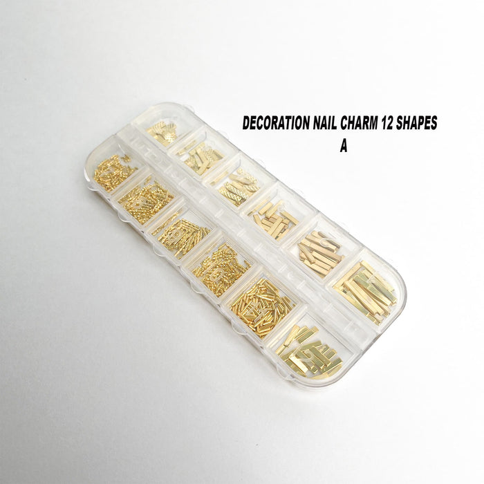 NAIL ART DECORATION - CHARM 12 SHAPES