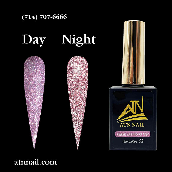 GEL – Flash Diamond Glitter Gel - Set 18 Colors
