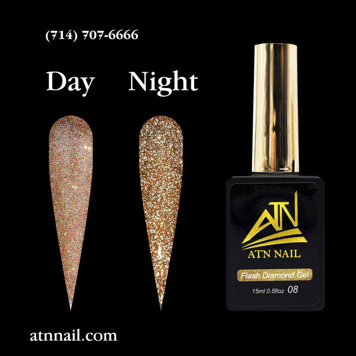 GEL – Flash Diamond Glitter Gel - Set 18 Colors