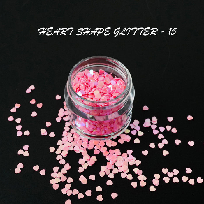 GLITTER - HEART SHAPE | 16 COLORS - 0.5 OZ