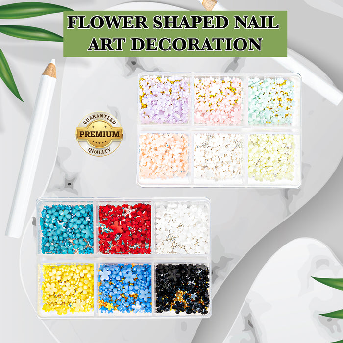 FLOWER SHAPED NAIL ART DECORATION
