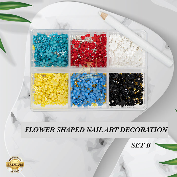 FLOWER SHAPED NAIL ART DECORATION
