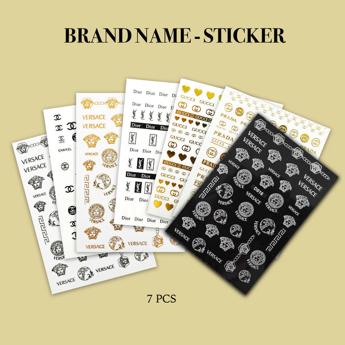 STICKER - BRANDS NAME