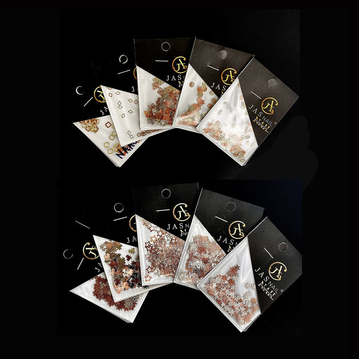 NAIL DECORATION - SEQUINS - Fall & Winter Collection | Set 10pcs
