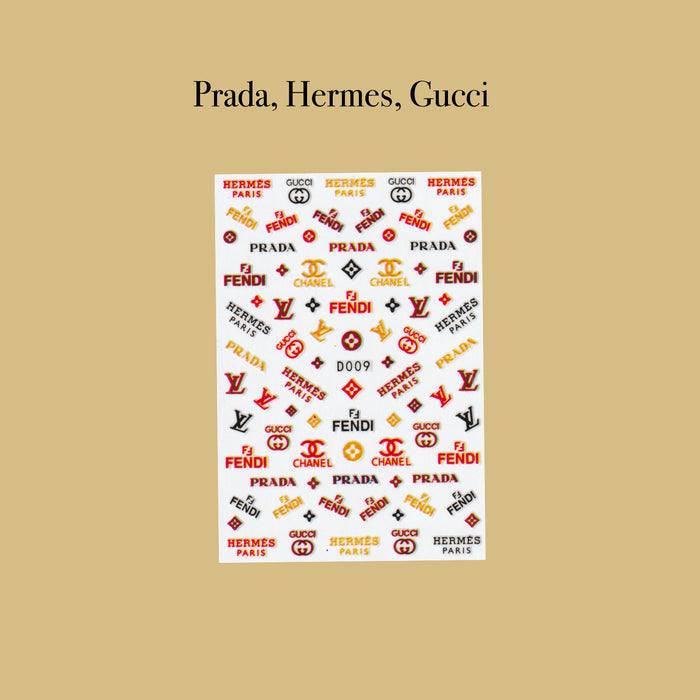 STICKER - FENDI & VERSACE | SET 6 PCS
