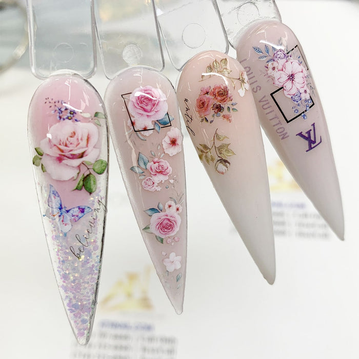 TRANSFER FOIL - FLOWER & LEAVES