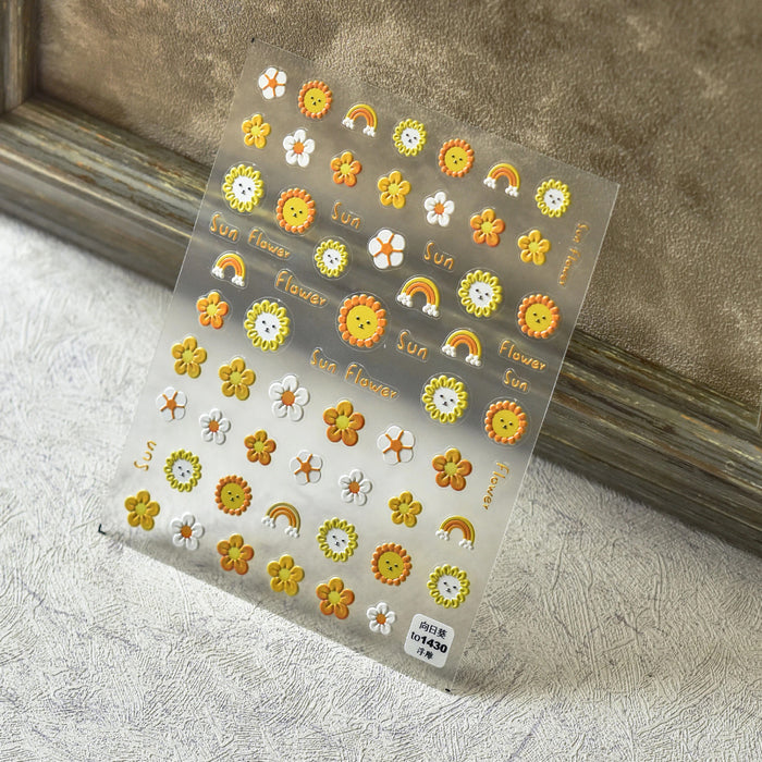 STICKER - TOMONI NAILART - FLOWERS | SET 6 PCS