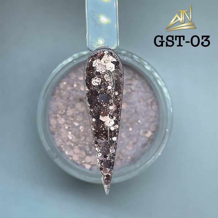 GEMS - COLLECTION 36 COLORS GLITTER POWDER