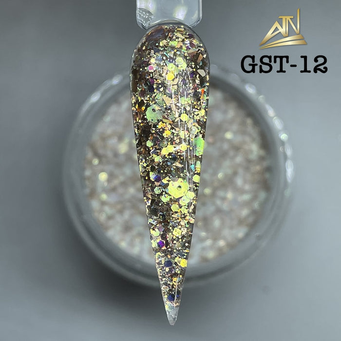 GEMS - COLLECTION 36 COLORS GLITTER POWDER