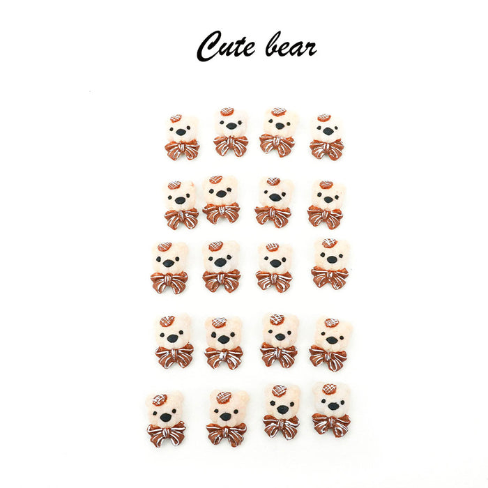 3D DECORATION - RABBIT_BEAR_KITTY_BOW - 12 DESIGNS | 38-48 PCS