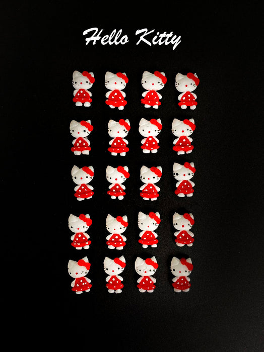 3D DECORATION - RABBIT_BEAR_KITTY_BOW - 12 DESIGNS | 38-48 PCS