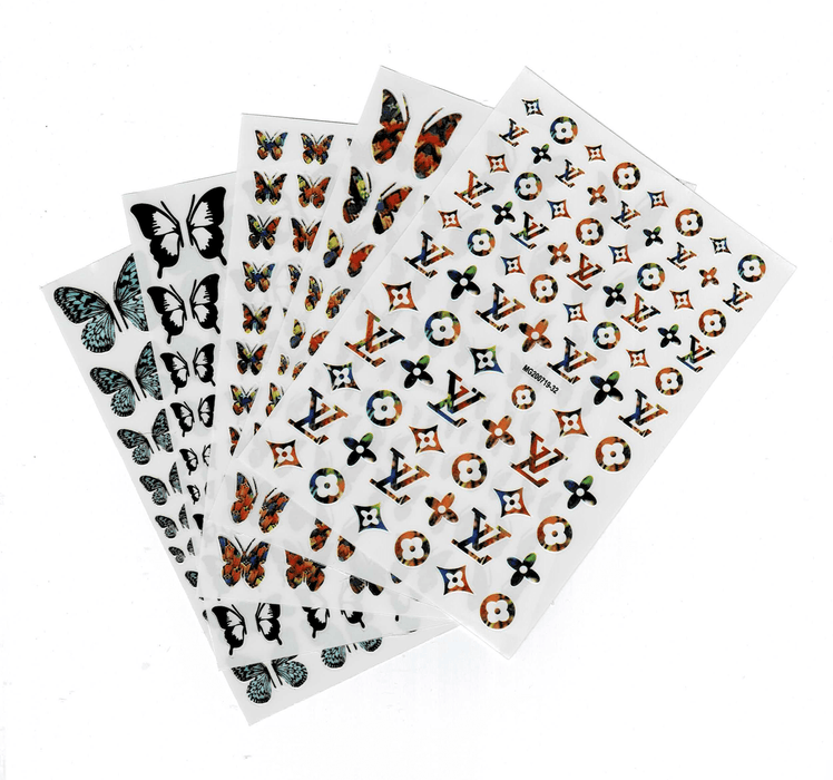 STICKER – LV & BUTTERFLY | SET 5 PCS