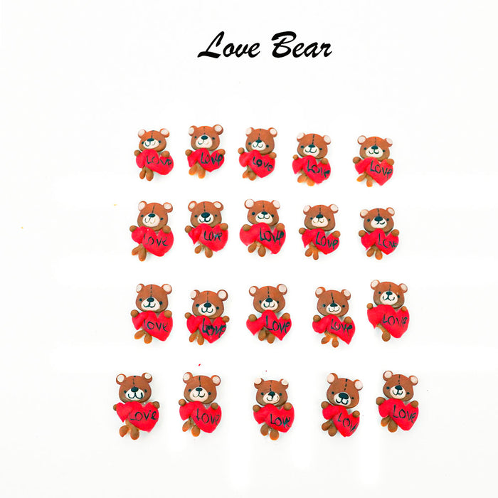 3D DECORATION - RABBIT_BEAR_KITTY_BOW - 12 DESIGNS | 38-48 PCS