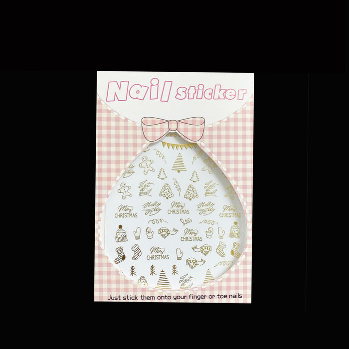 STICKER - CHRISTMAS GOLD 01 | SET 9 PCS