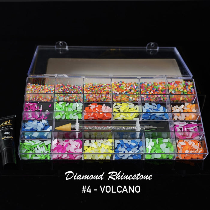 New Diamond box - Mixed Shapes Rhinestone | 20 Shapes/Pack