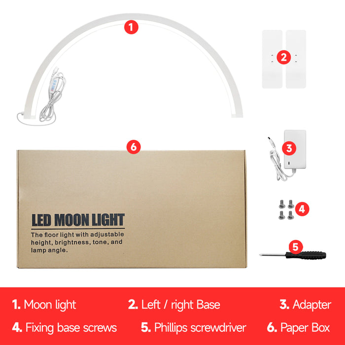 LED MOON LIGHT  for MANICURE TABLE - 3 COLORS TONE