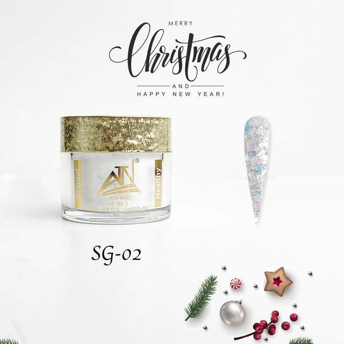 SEASON GREETINGS - COLLECTION 8 COLORS GLITTER POWDER | 2 OZ