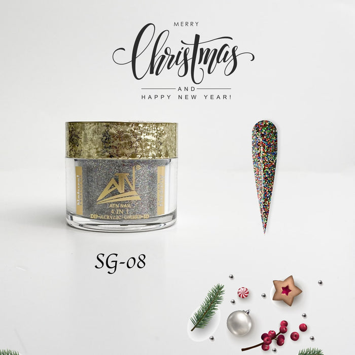 SEASON GREETINGS - COLLECTION 8 COLORS GLITTER POWDER | 2 OZ