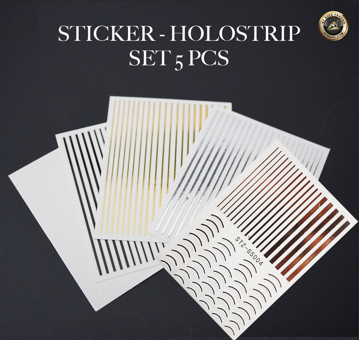 STICKER - HOLOSTRIP SET 5 PCS