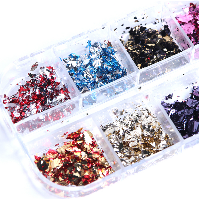 Nails Decoration - Chunky Paper | Set 12 colors