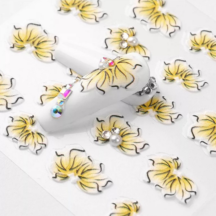 STICKER - 5D FLOWERS | SET 4 PCS