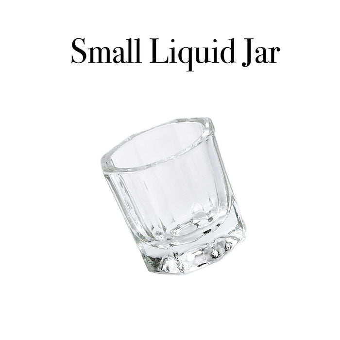 GLASS LIQUID JAR - Small size